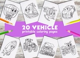 20 Vehicules coloring pages Printable for Kindergarten