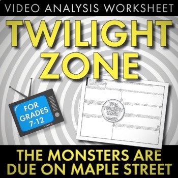 Preview of Twilight Zone “Monsters Are Due on Maple Street” Media Analysis of Twilight Zone