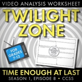 Twilight Zone “Time Enough at Last” Media Analysis of Twil