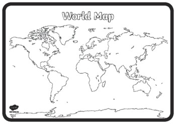 Twinkl Blank Map of the World by Twinkl Printable Resources | TpT