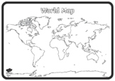 Twinkl Blank Map of the World