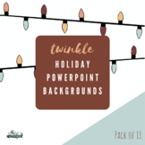 Twinkle Light Powerpoint Backgrounds || Holiday & Christma