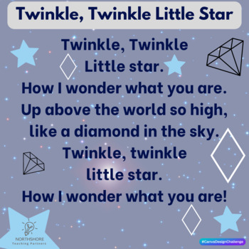 Twinkle Little Star Poster by North Shore Teaching Partners | TPT