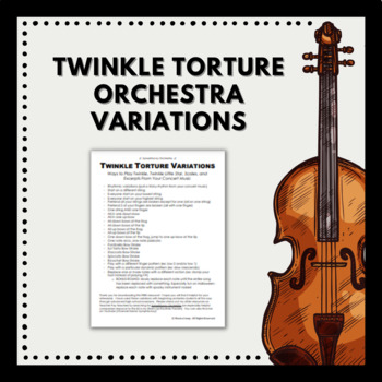 Preview of Twinkle Torture Orchestra Variations