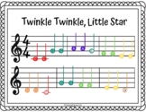 Twinkle Twinkle Little Star - Boomwhacker Notation