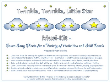 Preview of Twinkle, Twinkle, Little Star Musi-Kit