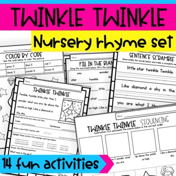 Preview of Twinkle Twinkle Little Star Nursery Rhymes Activities and Crafts