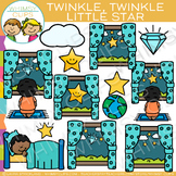 Twinkle Twinkle Little Star Nursery Rhyme Clip Art
