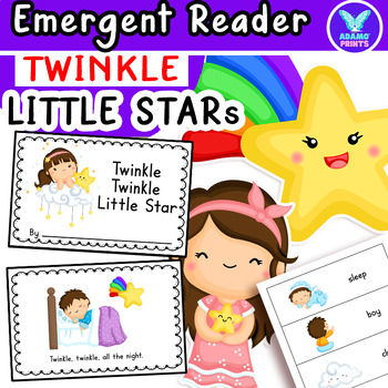 Preview of Twinkle, Twinkle Little Star -  Nursery Rhyme ELA Emergent Vocabulary Activity