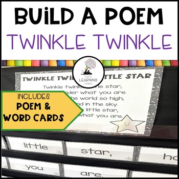 Preview of Twinkle Twinkle | Build a Poem | Nursery Rhymes Pocket Chart Center