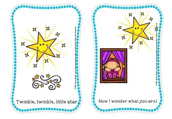 Twinkle,twinkle little star flash cards(free for 24 hours)