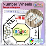 Number Wheels 1-10 twist & learn (large octagons) cut and 