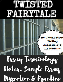Preview of Twisted Fairy Tale- Essay Terminology, Essay Dissection and Essay Practice