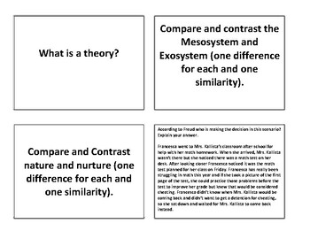 Preview of Twisted Jeopardy - Developmental Theorists