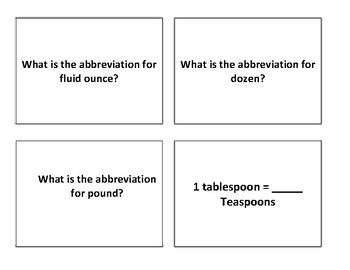 Preview of Twisted Jeopardy Review - Kitchen Math and Measuring