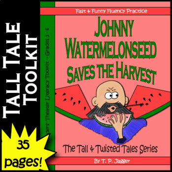 Preview of Johnny Appleseed Comprehension Activities & Twisted Tall Tale Readers' Theater