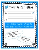 Twitter Exit Slips Cards