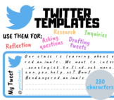 Twitter Template *Tweet Drafts and Exit Tickets*