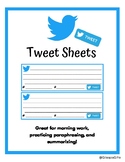Twitter Template "Tweet Sheets"