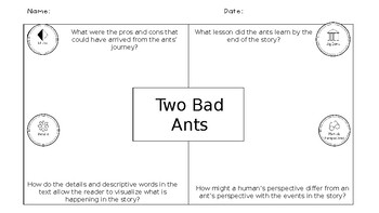 Preview of Two Bad Ants - Depth & Complexity Icon Questions