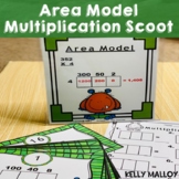 Two By Two Area Model for Multiplication Worksheets Scoot 4th 5th 6th Grade