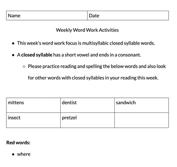 Preview of Two Closed Syllable Words