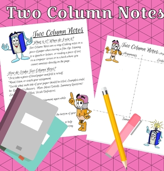 Preview of Two Column Notes: A How-to