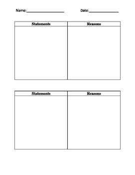 Preview of Two Column Proofs