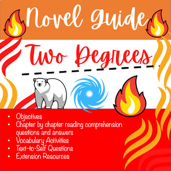 Preview of Two Degrees by Alan Gratz Environmental Science Middle School Novel Guide