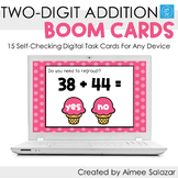 Two-Digit Addition Boom Cards / Digital Task Cards / Dista