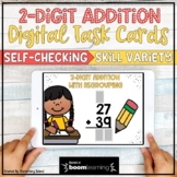 Two Digit Addition Digital math Activities | 2 Digit Addition Math BOOM Cards