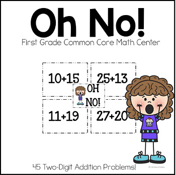 Preview of Two-Digit Addition Math Center