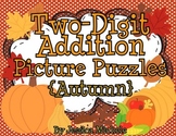 Two-Digit Addition Picture Puzzles {Autumn}