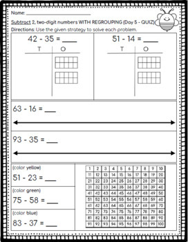 Two Digit Addition/Subtraction (4 WEEKS OF PRACTICE) | TpT