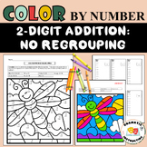 Two Digit Addition With No Regrouping Color By Number