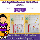 Two-Digit Addition and Subtraction Games Bundle