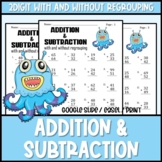 Two Digit Addition and Subtraction Worksheets Mixed With a