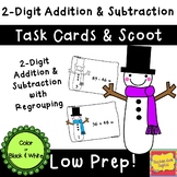Two-Digit Addition and Subtraction with Regrouping Task Cards