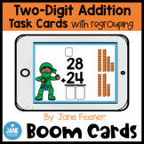 Two Digit Addition with Regrouping Boom Cards