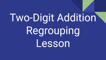 Preview of Two-Digit Addition with Regrouping Lesson Slideshow