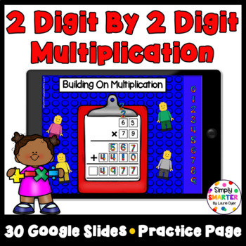 Preview of Two Digit By Two Digit Multiplication Activities For GOOGLE CLASSROOM