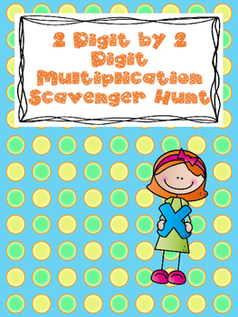 Preview of Two Digit By Two Digit Multiplication Scavenger Hunt