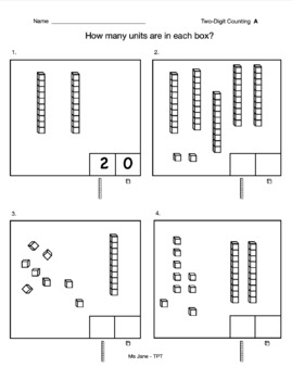 Preview of Counting & Recording 2-Digit Numbers: Base Ten (Place Value) Math Intervention