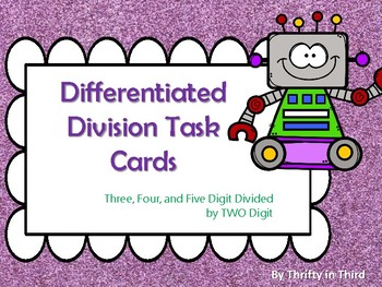 Preview of Two Digit Divisors Task Cards