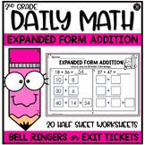 Two Digit Expanded Form Addition Strategy Daily Math Revie