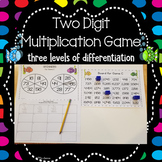 Two Digit Multiplication Spinner Games
