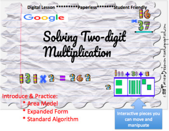 Preview of Two Digit Multiplication with Google Slides