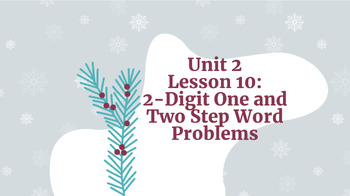 Preview of Two-Digit One and Two Step Word Problems