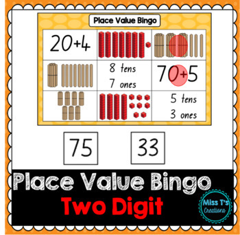 Preview of Two Digit Place Value Bingo 