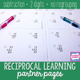 Two Digit SUBTRACTION with NO regrouping Practice Partner Pages